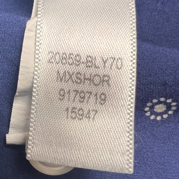 Bonobos Shirt Mens Medium Short Slim Fit Blue Pattern Button Up 100% Cotton - Picture 8 of 12